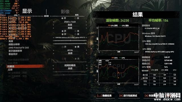 ROG枪神7 Plus超竞版笔记本(i9-13980HX+RTX4080)评测，笔记本评测网（bjbpc.com）