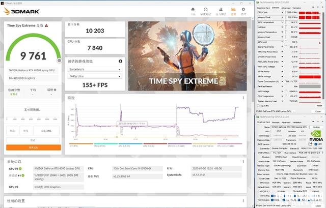 雷神ZERO 2023游戏本(i9 13900HX+RTX4080)评测，笔记本评测网（bjbpc.com）