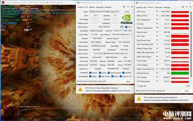 雷神ZERO 2023游戏本(i9 13900HX+RTX4080)评测，笔记本评测网（bjbpc.com）