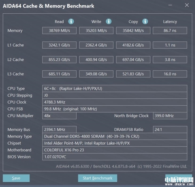 七彩虹将星X16 Pro笔记本（i7 13700H+RTX4060）评测，笔记本评测网（bjbpc.com）