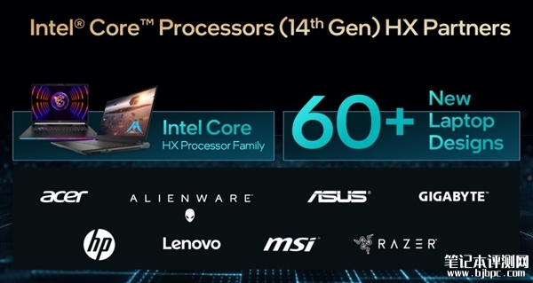 Intel正式发布14代酷睿HX 最高5.8GHz、性能领先最多51％，权威笔记本评测网站,www.dnpcw.com