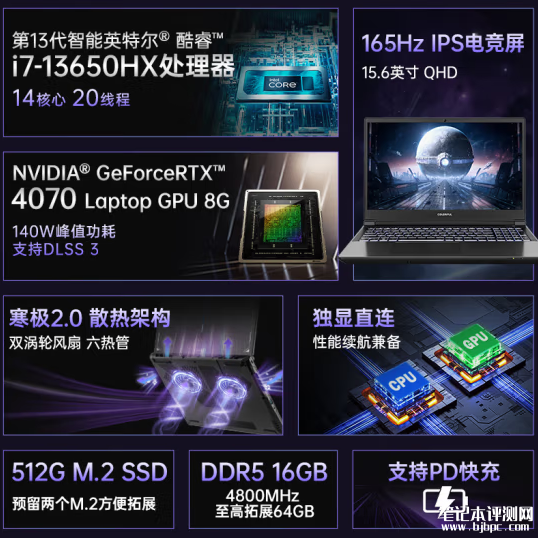 七彩虹隐星P15 TA游戏本开启预约 i7-13650HX+RTX 4070首发优惠价6999元，权威笔记本评测网站,www.dnpcw.com