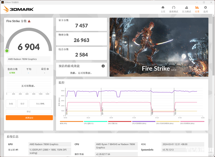 华硕a豆14 Air笔记本(R7 8845H)评测，笔记本评测网（bjbpc.com）