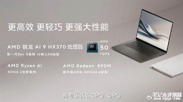 华硕灵耀16 Air上市预约 搭载AMD锐龙AI 9 HX 370处理器售价12999元，笔记本评测网（bjbpc.com）