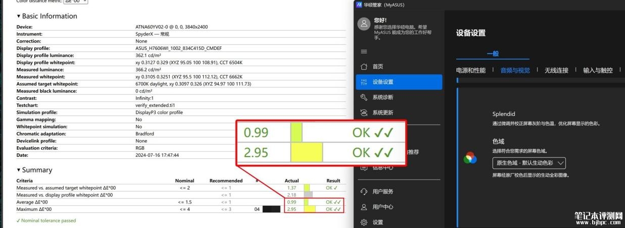 华硕ProArt创16 2024笔记本评测（AMD Ryzen AI 9 HX 370+RTX4070），笔记本评测网（bjbpc.com）