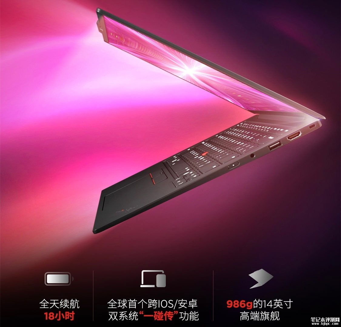 联想ThinkPad X1 Carbon Aura AI 2025笔记本发布 搭载Ultra 7 258V处理器，笔记本评测网（bjbpc.com）