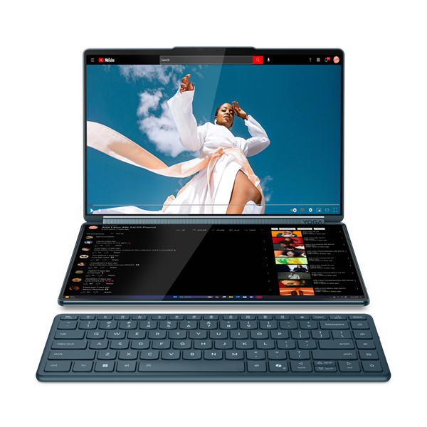 联想新款YOGA Book 9i笔记本发布 双14寸120Hz OLED屏幕 搭载酷睿Ultra7 255H处理器，笔记本评测网（bjbpc.com）