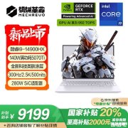机械革命高端游戏本推荐 机械革命极光X Pro(i9-14900HX RTX5070Ti 32G 1T)国补价格919
