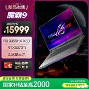 锐龙高端游戏笔记本推荐 ROG魔霸9(R9 9955HX3D RTX5070Ti 16G 1T)国补价格13999元