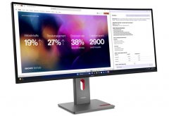 联想ThinkVision P40WD-40显示器发布 39.7英寸IPS Black曲面屏支持雷电4扩展