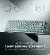 全球首创全陶瓷键盘 渴创Keychron Q16 HE 8K发布