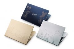 VAIO迪士尼联名F16/F14笔记本发布 A面激光雕刻三大经典IP插画