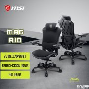 微星MAG A10人体工学电竞椅发布 150kg承重+4D碳纤维扶手+四级气压杆+铝合金底座+静音脚轮价格2499元