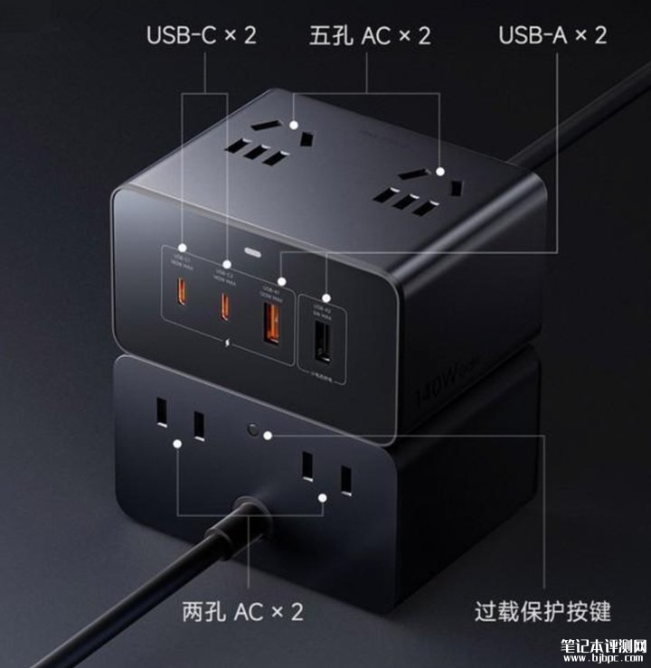 小米桌面充电站140W众筹启动 249元享140W多接口快充方案,笔记本评测网(bjbpc.com)