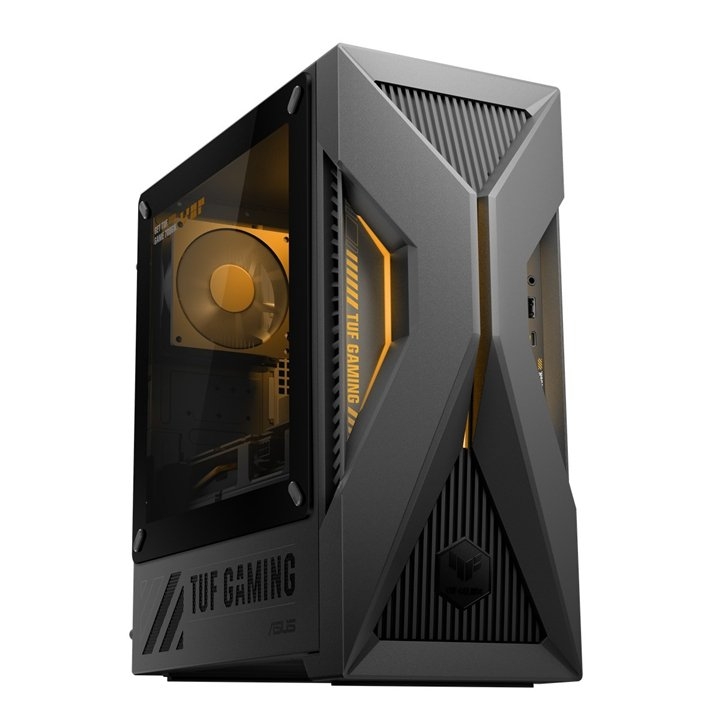 华硕TUF Gaming TM500 CES游戏台式整机发布 锐龙7 260/锐龙5 220芯片+双显卡方案适配多元需求,笔记本评测网(bjbpc.com)