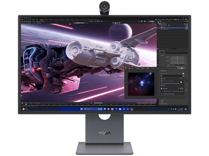 联想Yoga Pro 27UD-10显示器发布 27英寸QD-OLED屏+UHD 120Hz+杜比视界+杜比全景声,笔记本评测网(bjbpc.com)