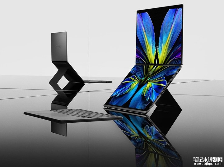 华硕Zenbook Duo UX8407双屏笔记本发布 屏轴180度开合+14英寸OLED屏+Panther Lake处理器,笔记本评测网(bjbpc.com)