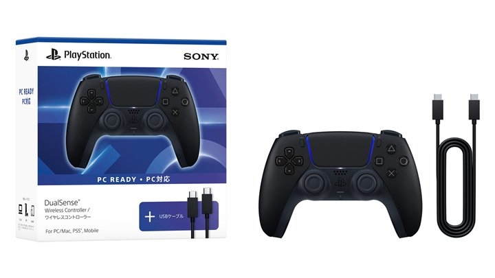 索尼“PC READY”版DualSense手柄3月5日日本发售 午夜黑配色+双C口数据线,笔记本评测网(bjbpc.com)