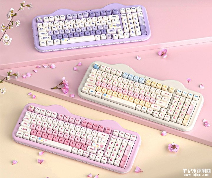 YUNZII C98三模键盘发布 99键95%配列与"蛋糕猫咪"主题设计,笔记本评测网(bjbpc.com)