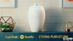 Spotify×液态死亡推出全球首款可流媒体播放的骨灰盒音箱 死亡与音乐的哲学联结