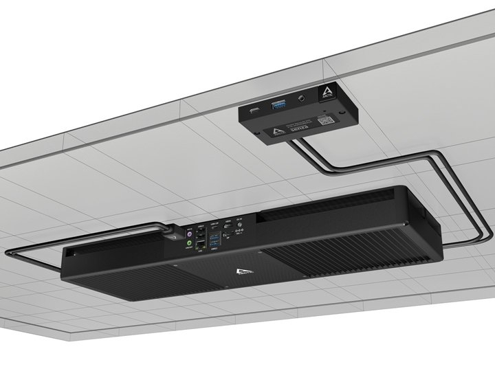 ARCTIC Senza AI 370桌下式无风扇被动散热迷你主机发布,笔记本评测网(bjbpc.com)
