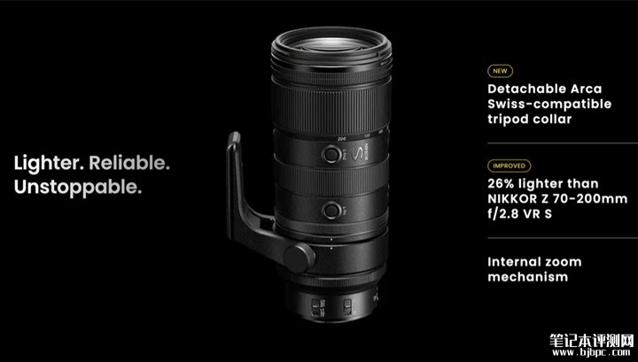 尼康尼克尔Z 70-200mm f/2.8 VR S Ⅱ相机镜头上架销售 价格19999元,笔记本评测网(bjbpc.com)