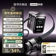 联想ThinkPlus方胖子190W移动电源 190W多口快充+75cm伸缩线设计价格349元