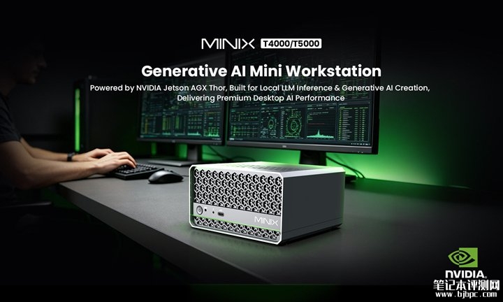 MINIX T4000/T5000 GenAI迷你工作站发你 英伟达Blackwell GPU+2070 TFLOPS算力，笔记本评测网（bjbpc.com）