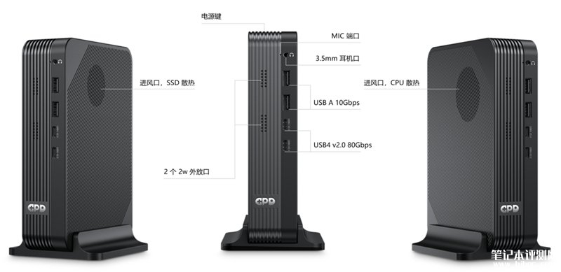 GPD BOX迷你主机发布 0.926升机身集成Intel 18A芯片与180TOPS算力,笔记本评测网(bjbpc.com)