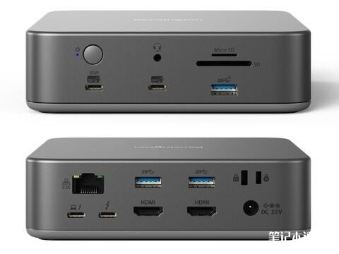 肯辛通SD5010T5雷电5扩展坞发布 3路4K 144Hz+2路8K 60Hz输出,笔记本评测网(bjbpc.com)