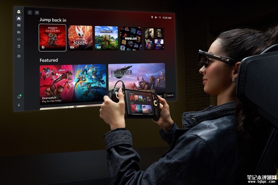 华硕ROG XBOX Ally X20掌机发布:7.4英寸120Hz OLED屏,笔记本评测网(bjbpc.com)