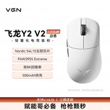 VGN飞龙Y2 V2大师版GT鼠标上架销售：搭载PAW3955 Extreme传感器价格339元