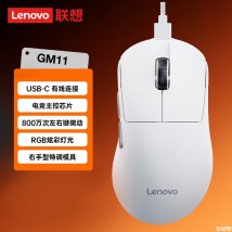 联想GM11鼠标有线版京东商城上架销售：66g轻量化设计+RGB灯效价格89元