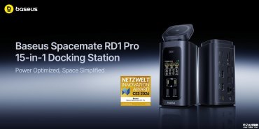 倍思Spacemate RD1 Pro扩展坞发布：15合1旗舰设计+160W输出