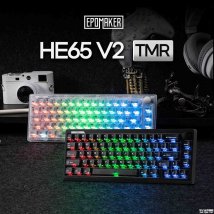 EPOMAKER HE65 V2 TMR磁轴键盘上架销售：8kHz回报率四层Gasket填充价格649元