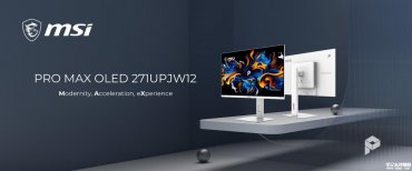 微星发布全球首款27英寸IJP OLED 4K显示器 PRO MAX OLED 271UPJW12