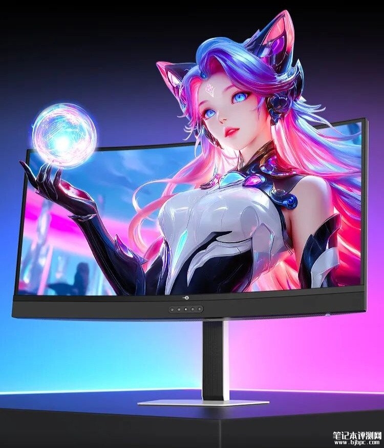 泰坦军团M34E7S曲面显示器发布:34英寸+UWQHD 240Hz,笔记本评测网(bjbpc.com)