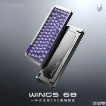 金河田WINGS 68磁轴键盘上架销售：8kHz轮询率RT精度达0.005mm首发价格499元