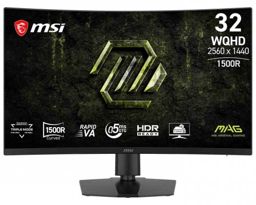 微星MAG 325CQPD27电竞显示器发布：31.5英寸曲面VA+WQHD 275Hz